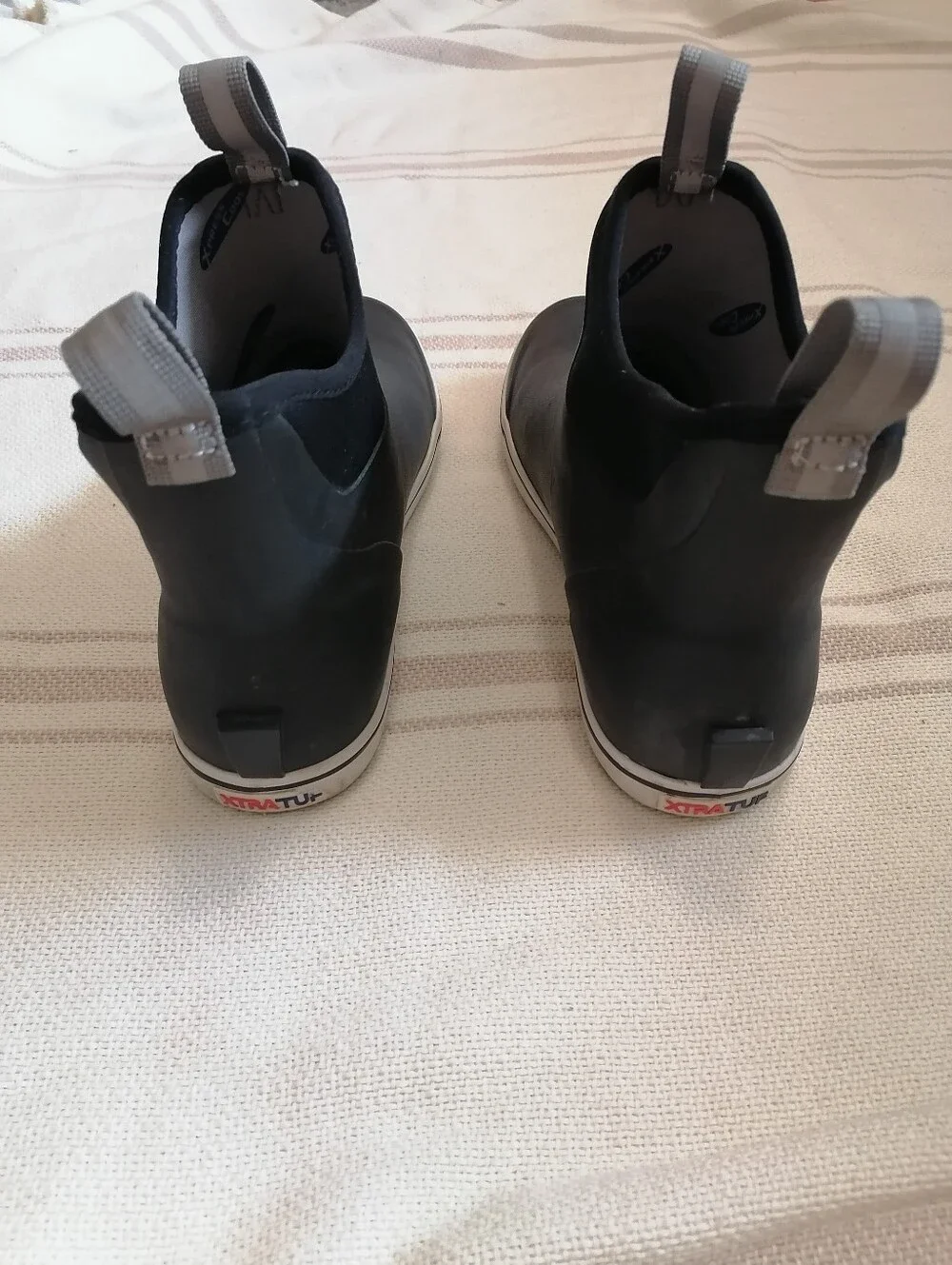 Men's Black Waterproof Slip-On Xtratuf fishing boots